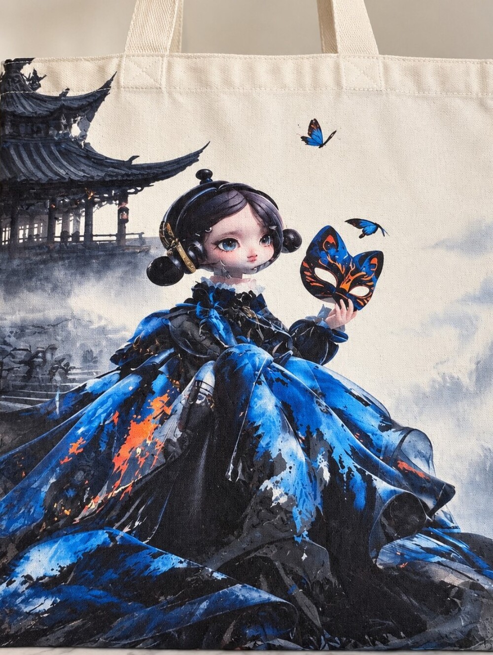 Blue Tote Bag